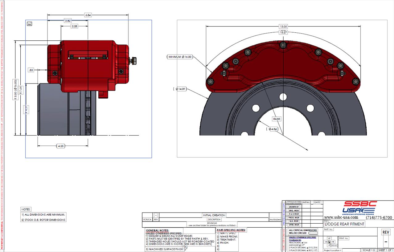 SSBC-USA B8-Barbarian Disc Brake Kits A404-11BLK-DS - Image 4