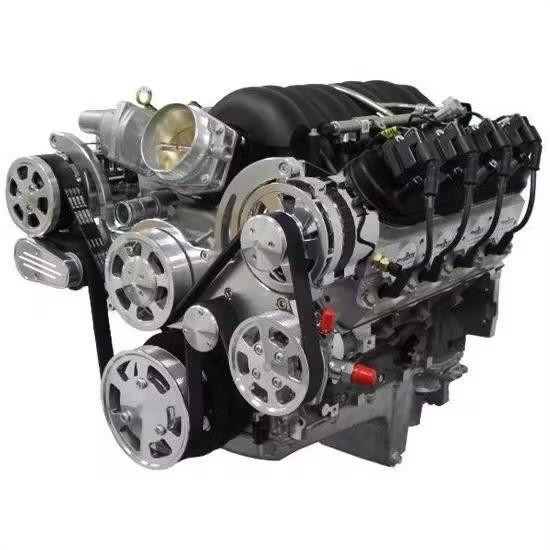 BluePrint PSLS3760CTFK 376CI Dressed LS3 Engine Polished Pulleys