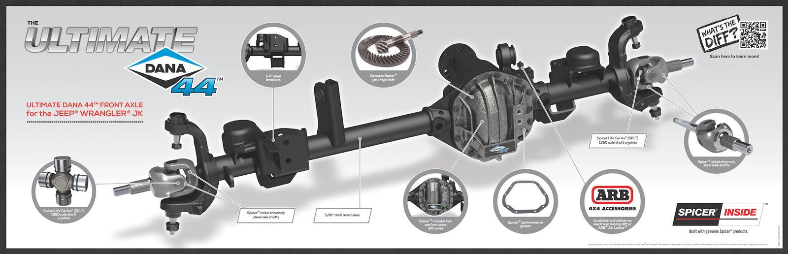 Spicer Drivetrain Products Ultimate Dana 44 Axle Assemblies 10048823 - Image 3