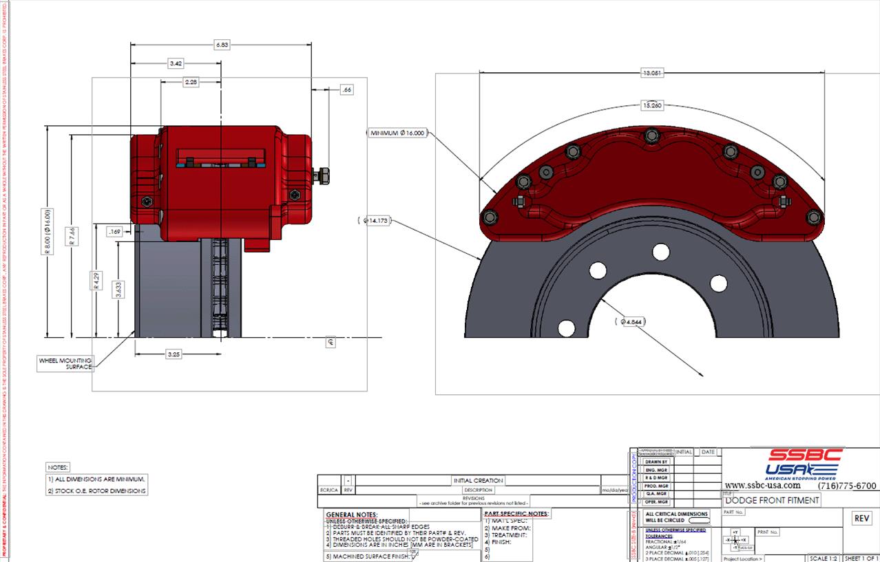 SSBC-USA B8-Barbarian Disc Brake Kits A404-10BLK-DS - Image 4
